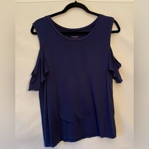 Arizona Blue Cold Shoulder Tank Top